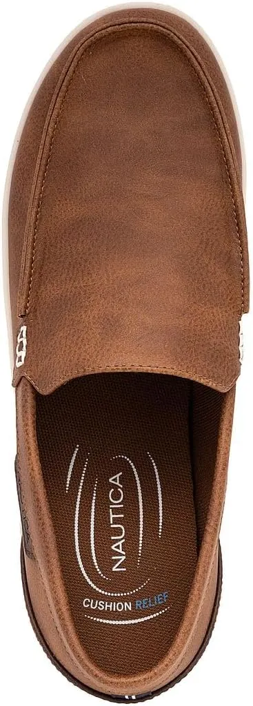 Nautica Men's Slip-On Loafers Casual Moc Toe Sneakers Boat Shoes Slipper for Men ?C Lightweight & Comfortable - Derwin