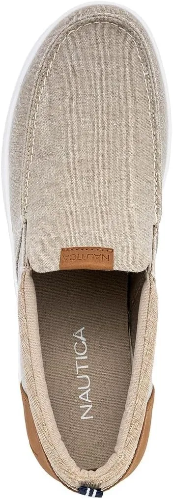 Nautica Men's Slip-On Loafers Casual Moc Toe Sneakers Boat Shoes Slipper for Men ?C Lightweight & Comfortable - Derwin