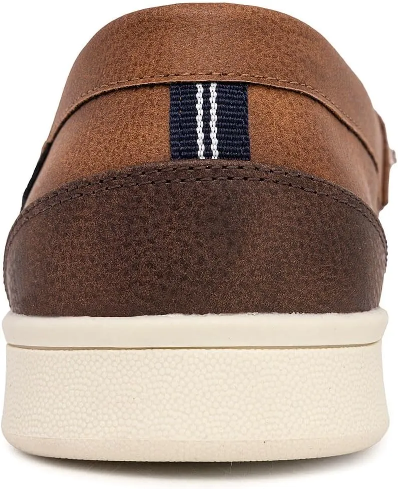 Nautica Men's Slip-On Loafers Casual Moc Toe Sneakers Boat Shoes Slipper for Men ?C Lightweight & Comfortable - Derwin