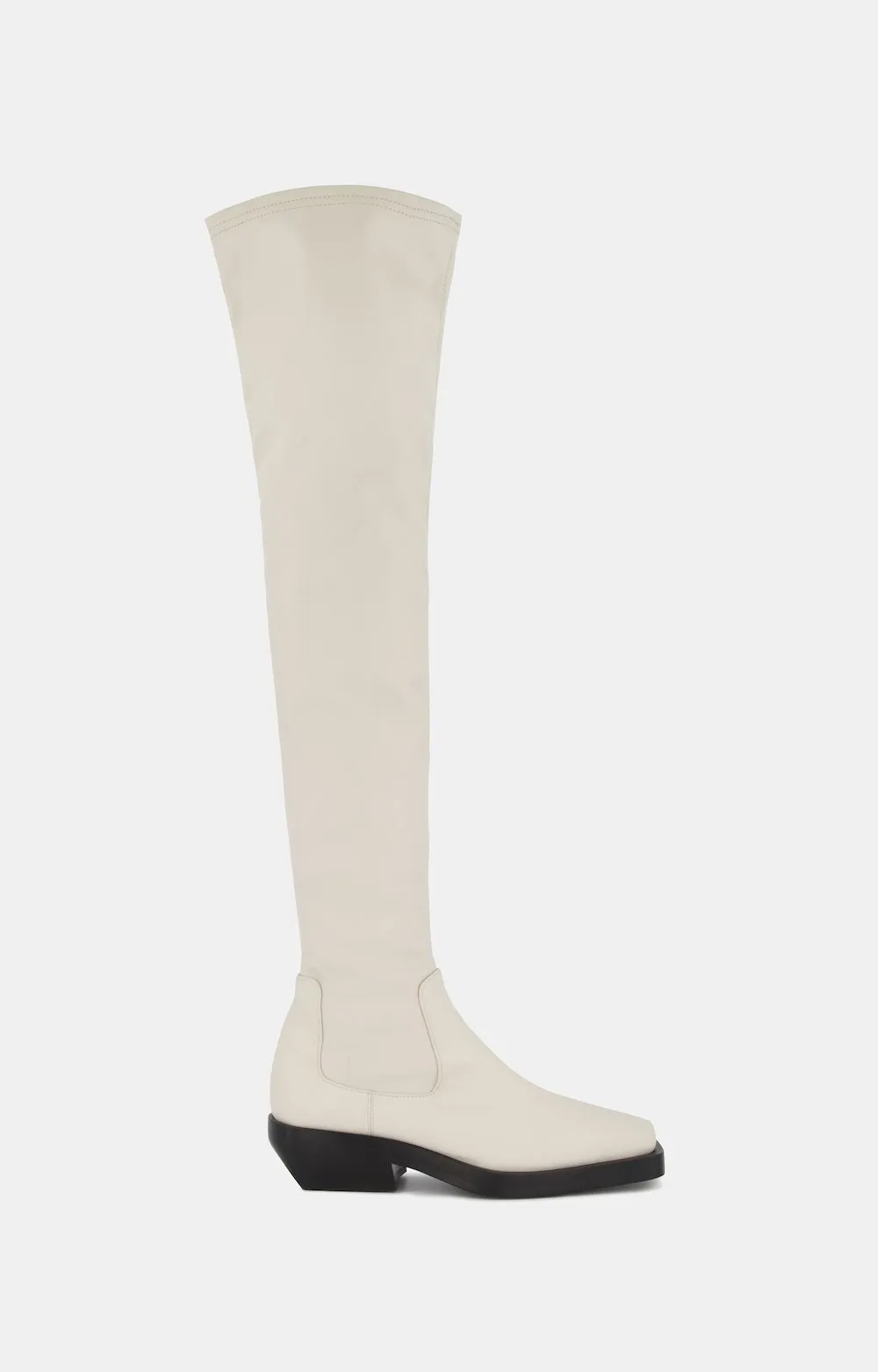 Paris Over The Knee Boot Ivory