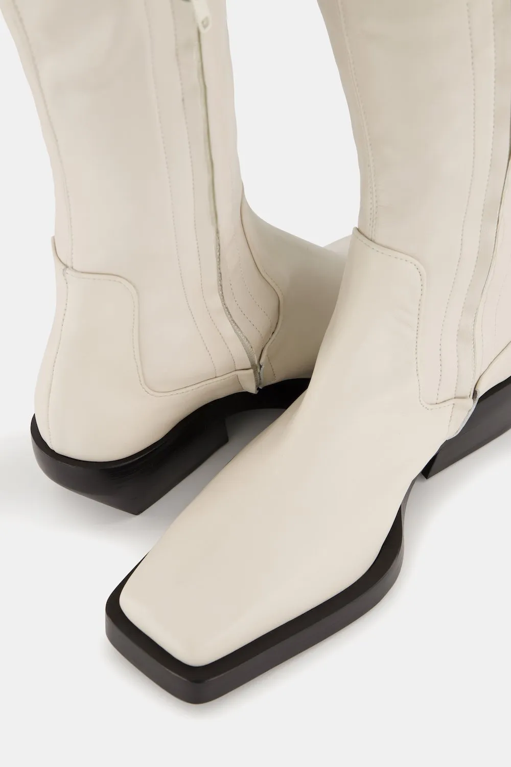 Paris Over The Knee Boot Ivory