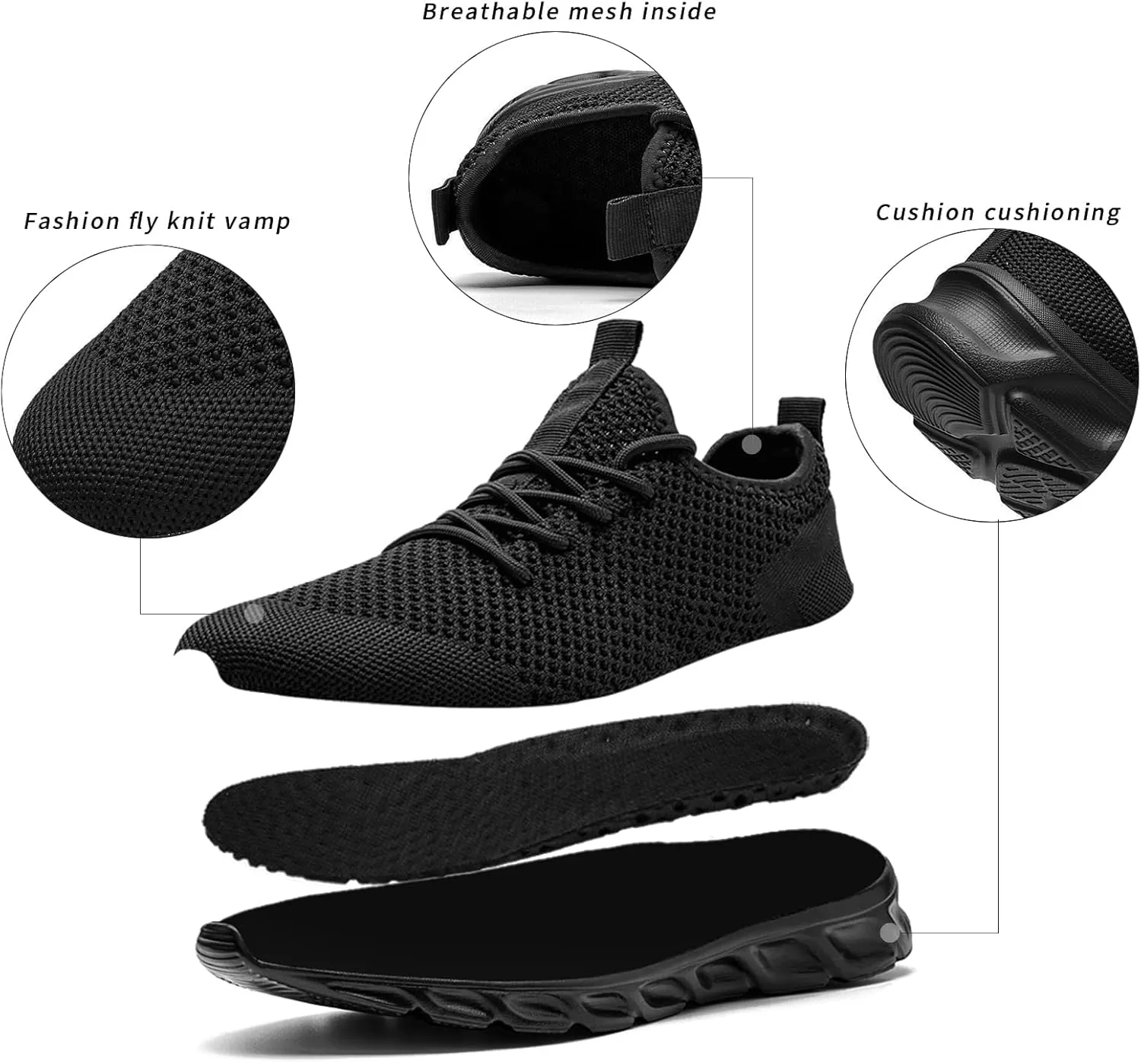 Tvtaop Mens Tennis Shoes Athletic Running Shoes Lightweight Sneakers Non Slip Walking Gym Shoes